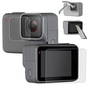 Peliculas De Vidro Para Gopro Hero 7 White Silver Proteção