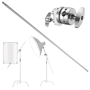 Braço Girafa De Iluminação Em Aço Inoxidável + Cabeça Efeito