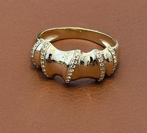 ANEL GROSSO 4 FILEIRAS DE PEDRAS