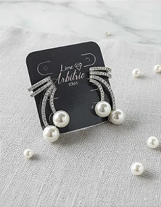 BRINCO EAR CUFF PEROLA SHINE DIAMOND SOFIE