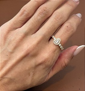 ANEL GOTA CRISTAL FLORA