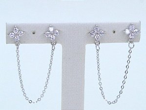 BRINCO 2 EM 1 CORRENTE FLOR CRISTAL