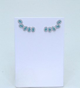 BRINCO EAR CUFF OVAL TURMALINA PARAÍBA SOFIA