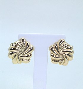 BRINCO GOLD OVAL TEXTURIZADO ELOAH