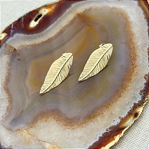 BRINCO FOLHA SAVANA TEXTURIZADO GOLD