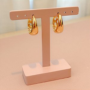 ARGOLA GOTA GOLD LISA GRANDE 2,4CM