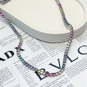 COLAR RIVIERA COLORS DIAMOND 40CM