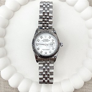 RELÓGIO FEMININO DATE JUST PRATA SILVER 31MM
