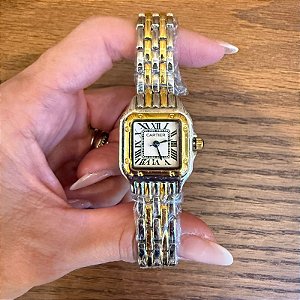 RELÓGIO QUADRADO FEMININO CARTI MINI MISTO 25X20MM