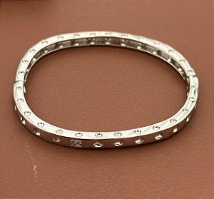 BRACELETE QUADRADO DADO ZIRCÔNIAS