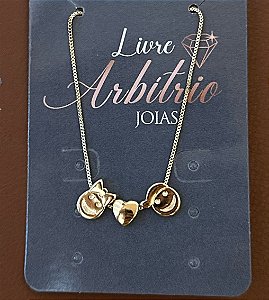 COLAR CARINHA CASAL CORAÇÃO