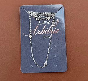 COLAR TIFFANY  DIAMOND LONGO 80CM