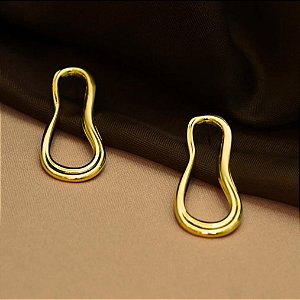 BRINCO ONDA GOLD VAZADO ISADORA