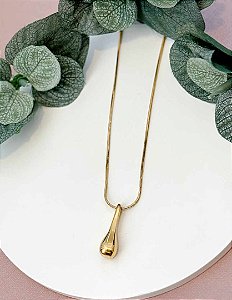 COLAR GOTA GOLD - AÇO 316L