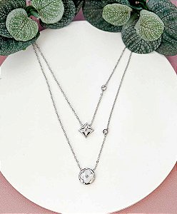 COLAR INSP IVSL MADREPÉROLA SILVER - AÇO 316L