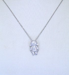 COLAR DIAMOND MENINA CRAVEJADO