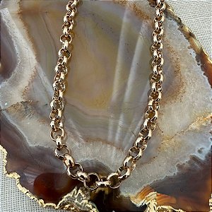 CORRENTE ELO PORTUGUES 45CM COM REGULADOR - 6MM