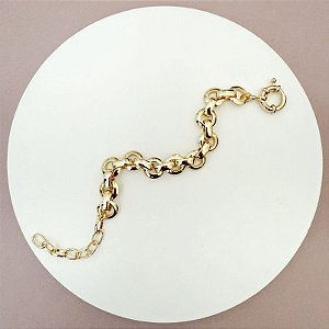 PULSEIRA ELOS REDONDOS GOLD FECHO BÓIA G