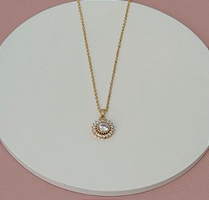 COLAR PONTO DE LUZ CRAVEJADO GOLD