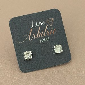 BRINCO PONTO DE LUZ 4 PONTAS 6MM DIAMOND