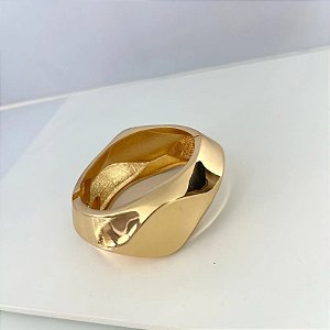 BRACELETE FOLHEADO ESFERA MAX TORCIDO GOLD