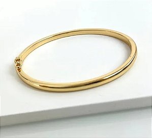 BRACELETE OVAL FINO GOLD LISO