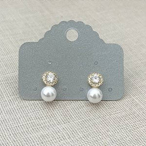 BRINCO PEDRA CRAVEJADAS E PÉROLA GOLD