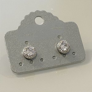 BRINCO PONTO DE LUZ 5MM COM ZIRCÔNIAS CRAVEJADAS