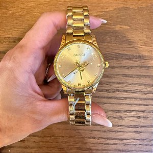 RELÓGIO FEMININO LUXO ABELHA DOURADO GOLD