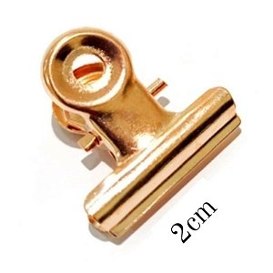 PRESILHA PEQUENA DE METAL ROSE