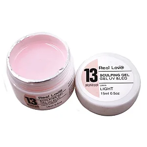 GEL 13 PALE PINKISH PURPLE LIGHT REAL LOVE 15G