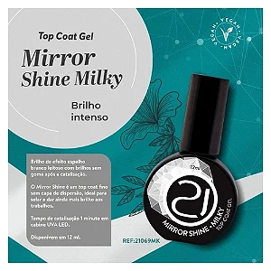 TOP COAT MIRROR SHINE-MILK NAILS 21