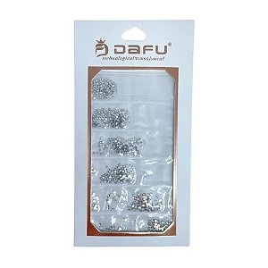STRASS 6 TAMANHOS PRATA DAFU