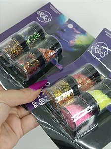 KIT COM 4 BRILHOS SORTIDOS- 8G CADA