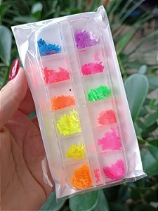 BOX DE DECORAÇÕES NEON FAN NAILS