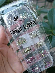 BOX DE PEDRAS VARIADAS REAL LOVE
