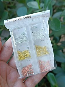 BOX CAVIAR 6 DIVISÓRIAS COM 3 CORES REAL LOVE
