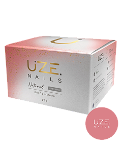 GEL CONSTRUTOR NATURAL PINK 25G UZE NAILS