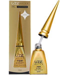 TOP COAT CLEAR DIAMOND 12ML UZE NAILS
