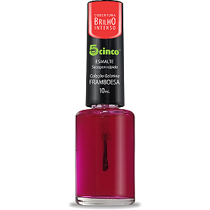 ESMALTE CINCO 10ML BRILHO INTENSO FRAMBOESA