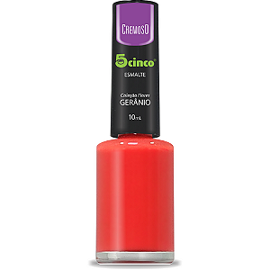 ESMALTE CINCO 10ML CREMOSO GERANIO