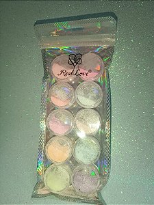 KIT 10 BRILHO FINO TONS PASTEIS