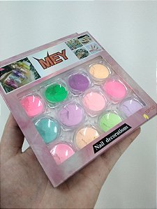 KIT DE DECORAÇÕES COM 12 PÓ SORTIDOS MEY