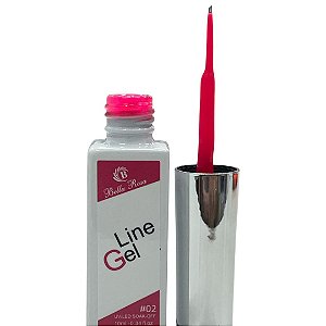 ESMALTE EM GEL PINCEL FINO BELLA ROSA LINE 02