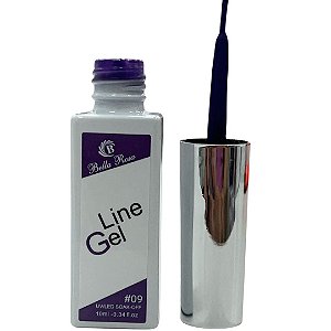 ESMALTE EM GEL PINCEL FINO BELLA ROSA LINE 09