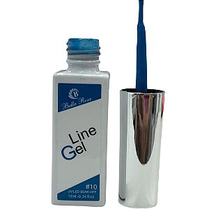 ESMALTE EM GEL PINCEL FINO BELLA ROSA LINE 10