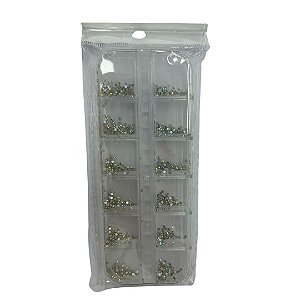 BOX DE PEDRARIA/STRASS FURTA COR