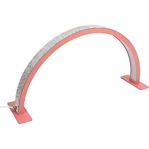 LUMINARIA MEIA LUA ROSA COM STRASS