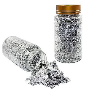 POTE DE FOLHA DE OURO PRATA