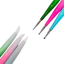 KIT DE 3 PINCEIS DUPLOS- BOLEADOR COM SILICONE DAFU